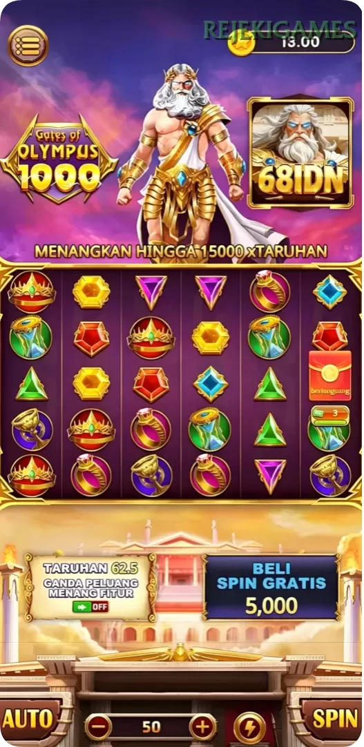 Cuplikan layar HAKIM4D — menu navigasi