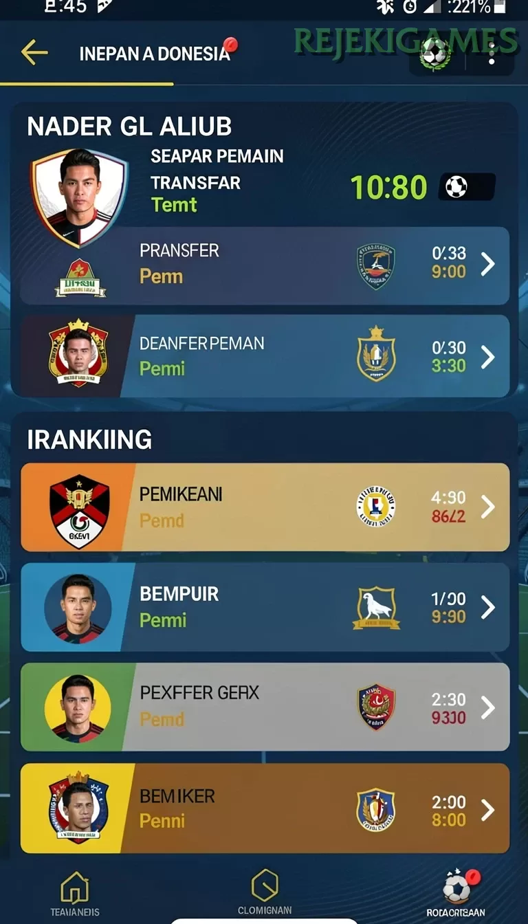 Cuplikan layar RPOK — menu navigasi