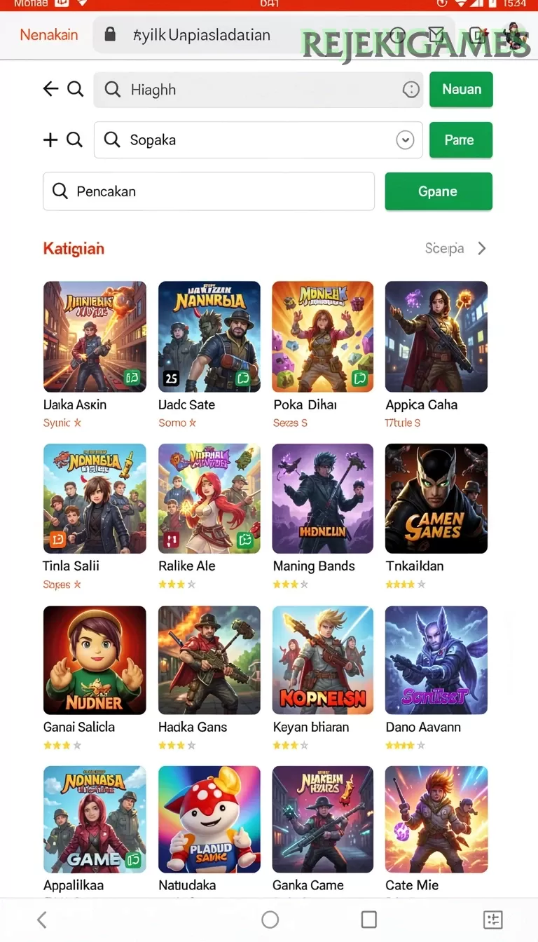 Cuplikan layar JAYATOP77 — menu navigasi