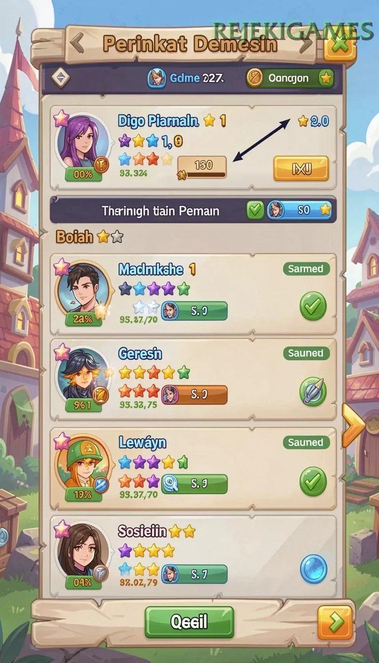 Cuplikan layar PETIRRP — aktivitas